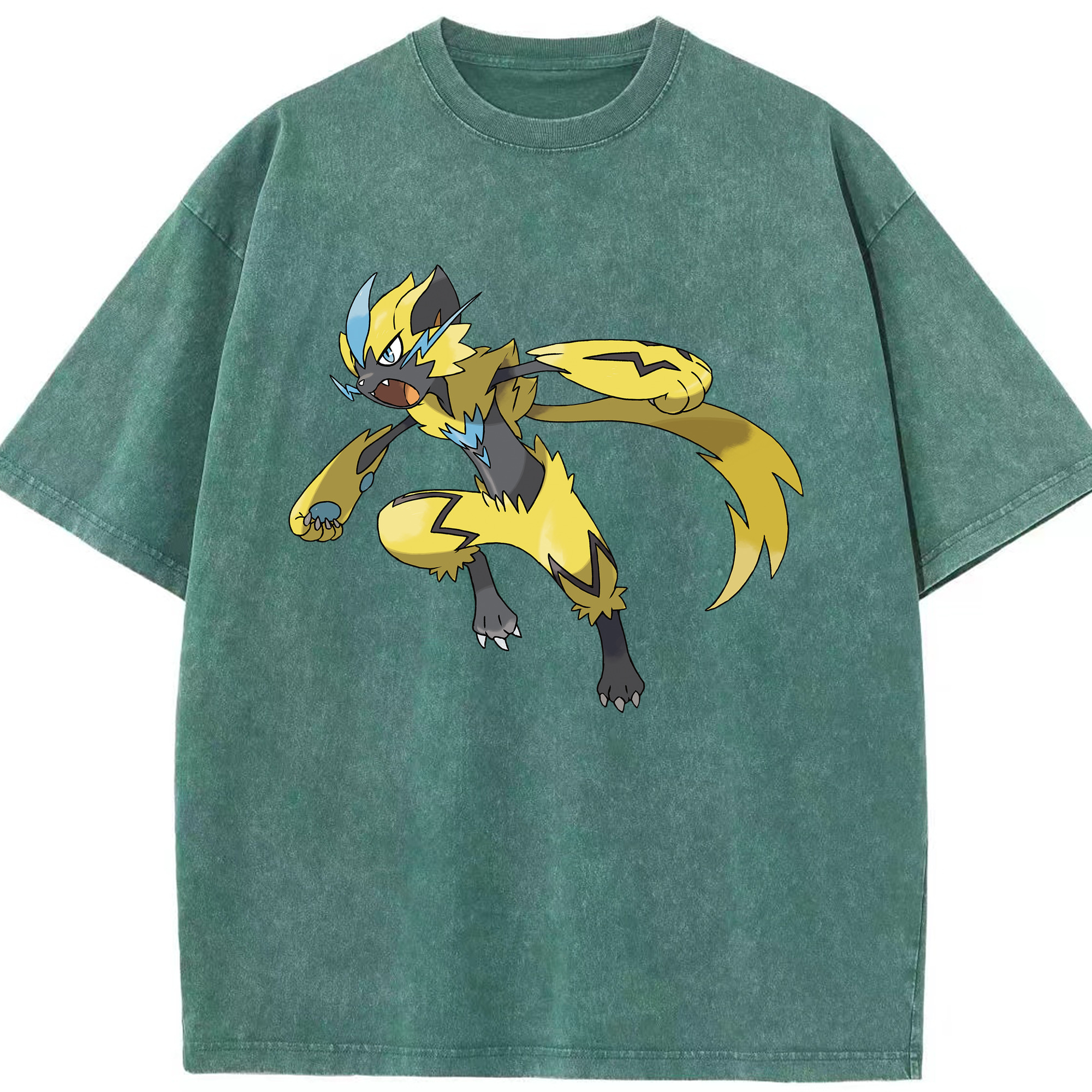 （画像用） ポケットモンスター Pokémon 綿100% ヴィンテージ風 半袖Tシャツ（フロントプリント）
